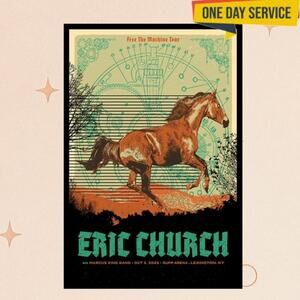 Eric Church Lexington Ky 10 03 2025 Tour Poster